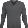 Lamswollen Truien William Lockie Pullover Lamswol V Grijs