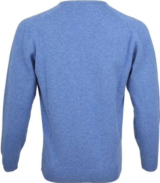 Lamswollen Truien William Lockie Pullover Lamswol V Clyde Blue 6 Lamswollen Truien William Lockie Pullover Lamswol V Clyde Blue - Afbeelding 6