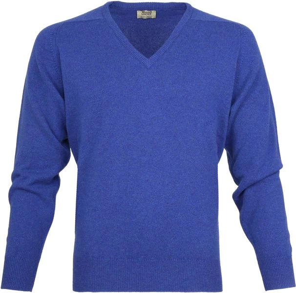 Lamswollen Truien William Lockie Pullover Lamswol V Persian Royal Blue 1 Lamswollen Truien William Lockie Pullover Lamswol V Persian Royal Blue