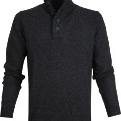 Wollen Truien Voor Heren Barbour Trui Wol Patch Antraciet