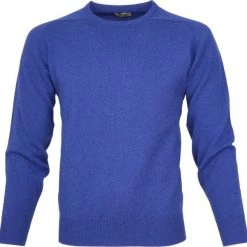 Lamswollen Truien William Lockie O Lamswol Blauw -Truien & Vesten Verkoop winkel 60842 1 1