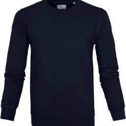 Sweaters Colorful Standard Sweater Navy Blue -Truien & Vesten Verkoop winkel 61286 1 1