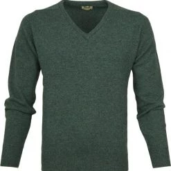 Lamswollen Truien William Lockie Pullover Wol Moorland Groen -Truien & Vesten Verkoop winkel 61620 4 1