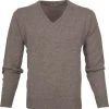 Lamswollen Truien William Lockie Pullover Lamswol Vole Bruin Grijs