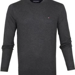Tommy Hilfiger Pullover O-Hals Antraciet -Truien & Vesten Verkoop winkel 61694 1 1