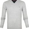 Tommy Hilfiger Pullover V-Hals Lichtgrijs