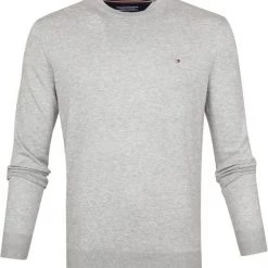 Tommy Hilfiger Pullover O-Hals Lichtgrijs -Truien & Vesten Verkoop winkel 61714 1 1