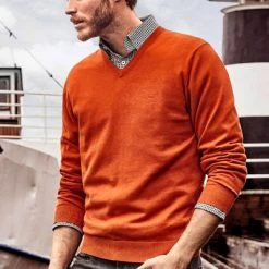 Casa Moda Pullover Oranje -Truien & Vesten Verkoop winkel 63348 6