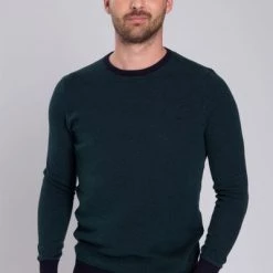 Suitable Katoen Bince Pullover Donkergroen -Truien & Vesten Verkoop winkel 63412 5