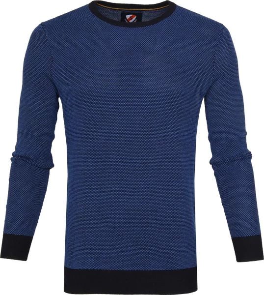 Suitable Katoen Bince Pullover Blauw 1 Suitable Katoen Bince Pullover Blauw