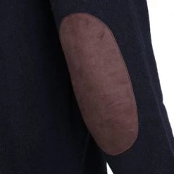 Wollen Truien Voor Heren Barbour Trui Wol Patch Navy -Truien & Vesten Verkoop winkel 63649 7