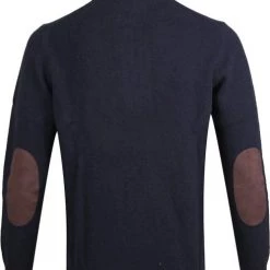Wollen Truien Voor Heren Barbour Trui Wol Patch Navy -Truien & Vesten Verkoop winkel 63649 8