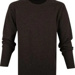 Wollen Truien Voor Heren William Lockie Lamswol Donkerbruin -Truien & Vesten Verkoop winkel 64276 1 1