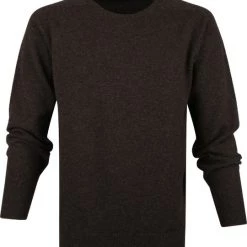 Wollen Truien Voor Heren William Lockie Lamswol Donkerbruin