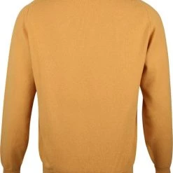 Wollen Truien Voor Heren William Lockie V-Hals Lamswol Geel -Truien & Vesten Verkoop winkel 64290 4