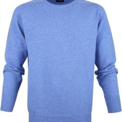 Lamswollen Truien William Lockie Lamswol Blauw