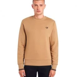 Sweaters Fred Perry Sweater Logo Stone -Truien & Vesten Verkoop winkel 66691 5