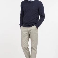 Lamswollen Truien Barbour Tisbury Trui Wolmix Donkerblauw -Truien & Vesten Verkoop winkel 67091 8