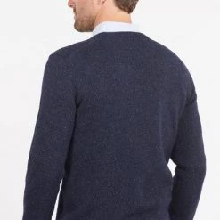 Lamswollen Truien Barbour Tisbury Trui Wolmix Donkerblauw -Truien & Vesten Verkoop winkel 67091 9