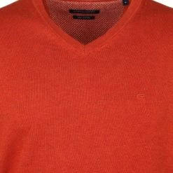 Casa Moda Pullover V-Hals Oranje -Truien & Vesten Verkoop winkel 67235 2 1