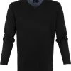 Suitable Katoen Vini Pullover V-Hals Zwart