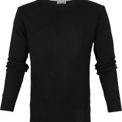 Lamswollen Truien Suitable Fijn Lamswol 7 Garen Pullover O-Hals Zwart -Truien & Vesten Verkoop winkel 67953 1 1