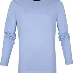 Suitable Respect Pullover Jean Lichtblauw