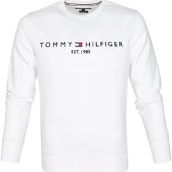 Sweaters Tommy Hilfiger Sweater Logo Wit -Truien & Vesten Verkoop winkel 69244 1 1