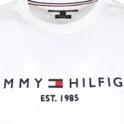 Sweaters Tommy Hilfiger Sweater Logo Wit -Truien & Vesten Verkoop winkel 69244 2 1