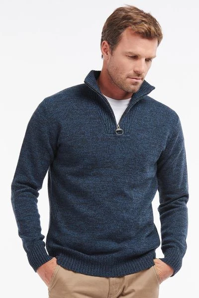 Lamswollen Truien Barbour Half Zip Trui Lamswol Donkerblauw 5 Lamswollen Truien Barbour Half Zip Trui Lamswol Donkerblauw - Afbeelding 5