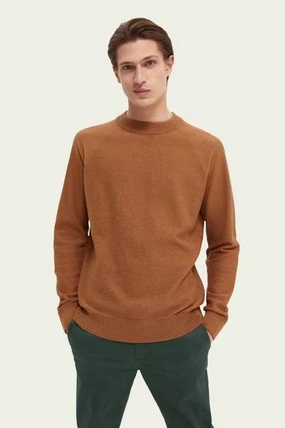 Wollen Truien Voor Heren Scotch And Soda Pullover Mix Wol Structuur Bruin 5 Wollen Truien Voor Heren Scotch And Soda Pullover Mix Wol Structuur Bruin - Afbeelding 5