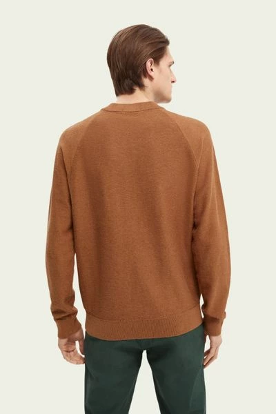 Wollen Truien Voor Heren Scotch And Soda Pullover Mix Wol Structuur Bruin 6 Wollen Truien Voor Heren Scotch And Soda Pullover Mix Wol Structuur Bruin - Afbeelding 6