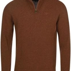 Lamswollen Truien Barbour Half Zip Trui Lamswol Bruin -Truien & Vesten Verkoop winkel 70822 1 1