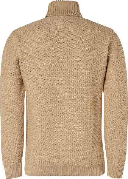 Wollen Truien Voor Heren No-Excess Coltrui Mix Wol Beige 4 Wollen Truien Voor Heren No-Excess Coltrui Mix Wol Beige - Afbeelding 4