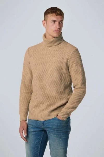 Wollen Truien Voor Heren No-Excess Coltrui Mix Wol Beige 6 Wollen Truien Voor Heren No-Excess Coltrui Mix Wol Beige - Afbeelding 6