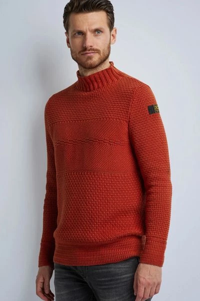 Coltruien Voor Heren PME Legend Coltrui Knitted Rood 4 Coltruien Voor Heren PME Legend Coltrui Knitted Rood - Afbeelding 4