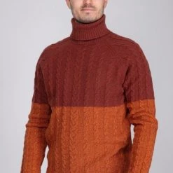 Wollen Truien Voor Heren Suitable Italcol Coltrui Wol Oranje -Truien & Vesten Verkoop winkel 71062 5