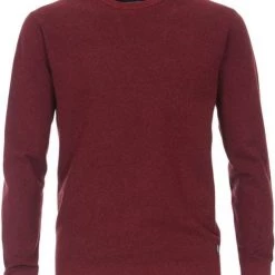 Casa Moda Pullover O-Hals Melange Rood -Truien & Vesten Verkoop winkel 71204 1 1