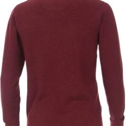 Casa Moda Pullover O-Hals Melange Rood -Truien & Vesten Verkoop winkel 71204 3