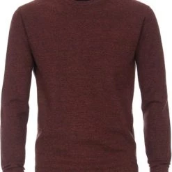 Casa Moda Pullover O-Hals Melange Bordeaux -Truien & Vesten Verkoop winkel 71205 1 1