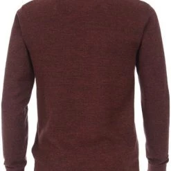Casa Moda Pullover O-Hals Melange Bordeaux -Truien & Vesten Verkoop winkel 71205 3 1