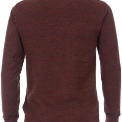 Casa Moda Pullover O-Hals Melange Bordeaux -Truien & Vesten Verkoop winkel 71205 3