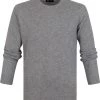 Lamswollen Truien Suitable Lamswol Trui O-Hals Grijs