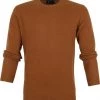 Lamswollen Truien Suitable Lamswol Trui O-Hals Camel