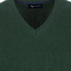 Lamswollen Truien Suitable Lamswol Trui V-Hals Donkergroen -Truien & Vesten Verkoop winkel 71302 2 1