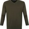 Suitable Respect Vini Pullover V-Hals Olijfgroen