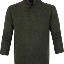 Lamswollen Truien Suitable Lamswol Mocker Pull Donkergroen -Truien & Vesten Verkoop winkel 71732 1 1