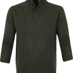 Lamswollen Truien Suitable Lamswol Mocker Pull Donkergroen