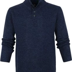 Lamswollen Truien Suitable Lamswol Mocker Pull Donkerblauw -Truien & Vesten Verkoop winkel 71734 1 1