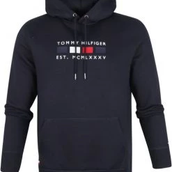 Hoodies Tommy Hilfiger Hoodie Four Flags Donkerblauw